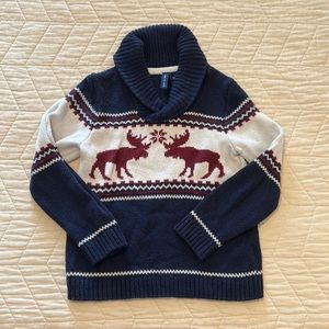 Janie and Jack Moose sweater